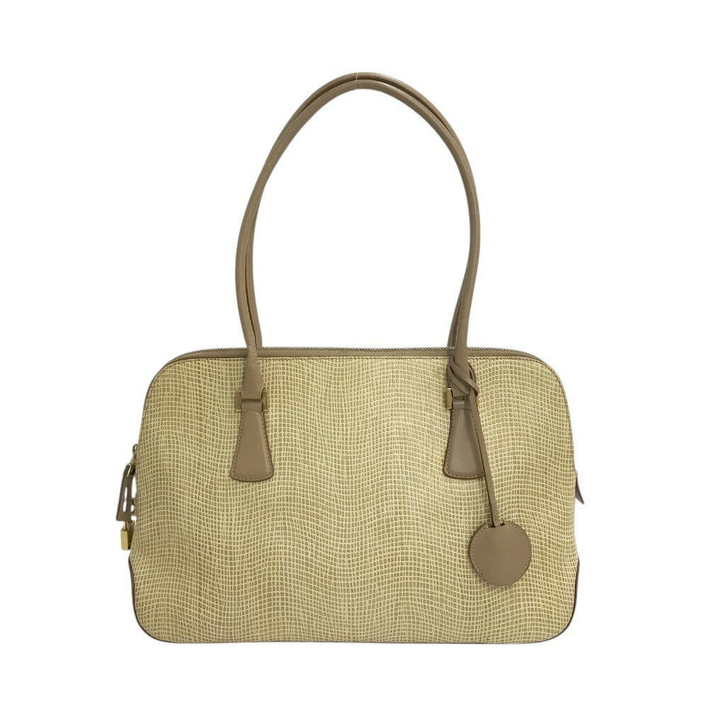 Salvatore Ferragamo Hand Bag Tote Purse Beige Authentic