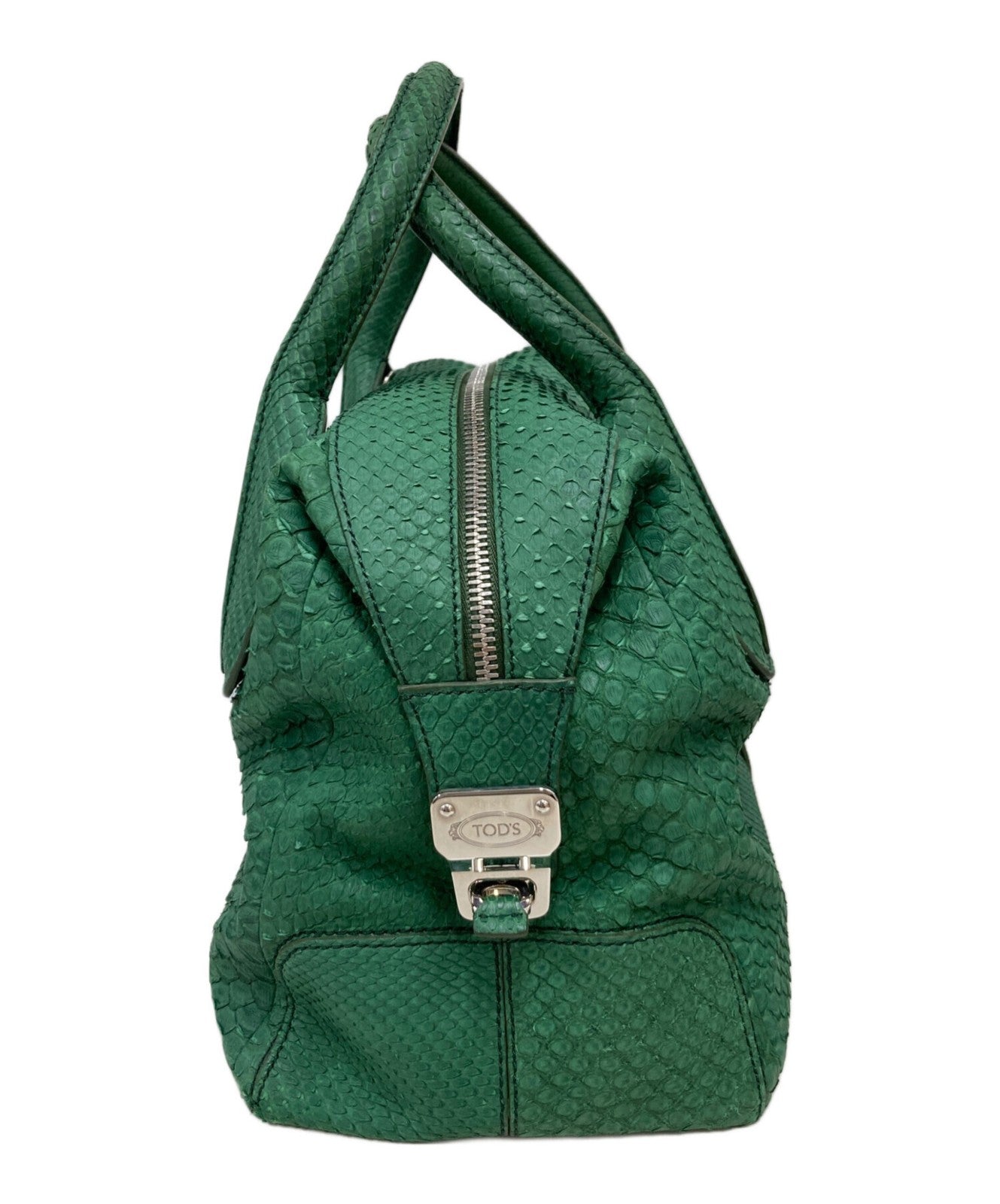 TOD'S Hand Bag Tote Purse 2way D-Styling Green Authentic