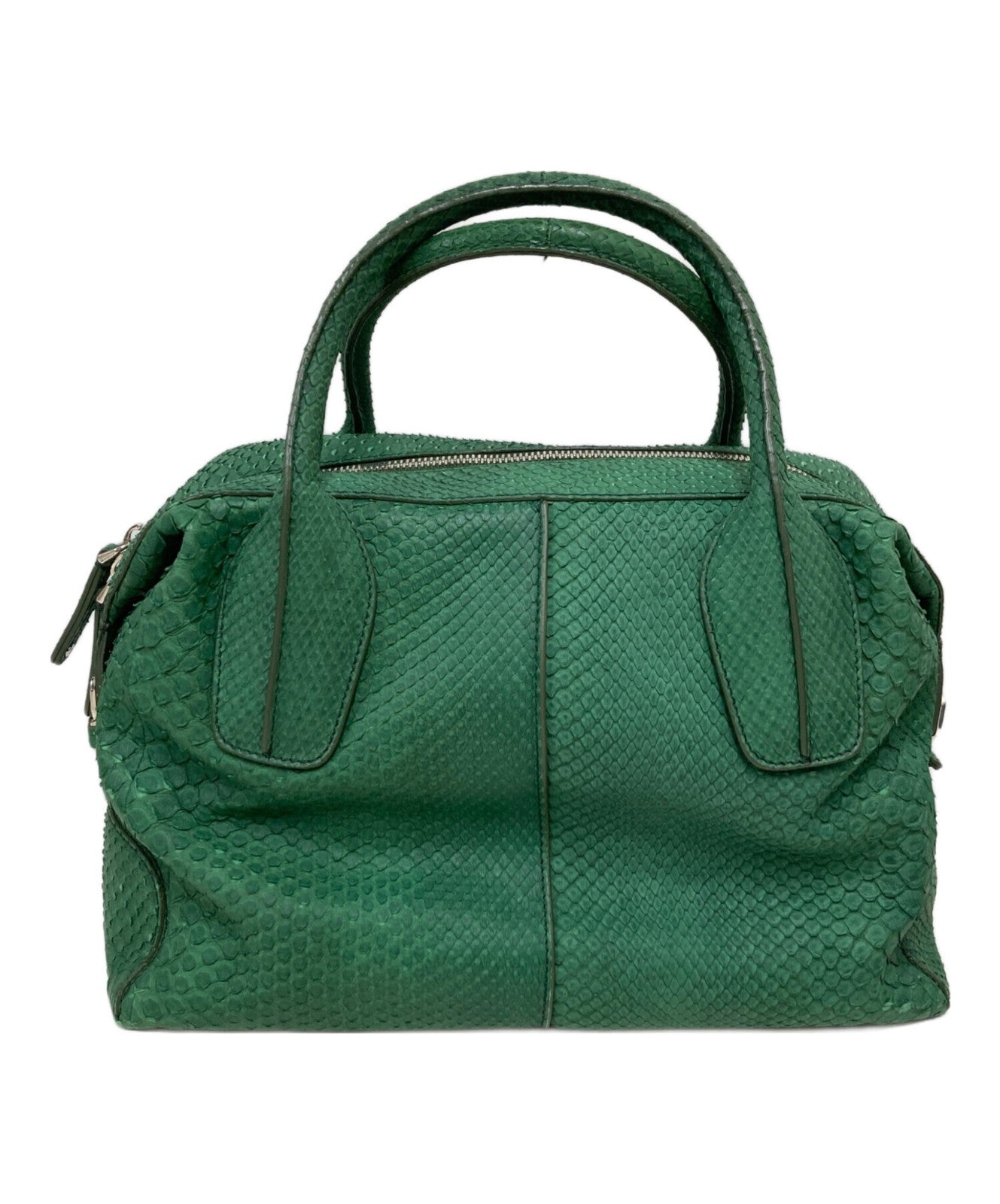 TOD'S Hand Bag Tote Purse 2way D-Styling Green Authentic