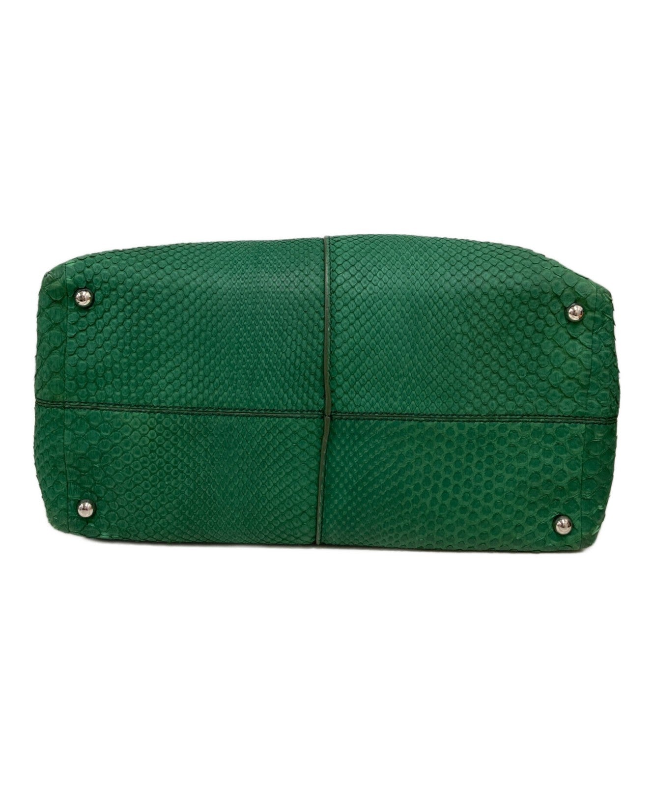 TOD'S Hand Bag Tote Purse 2way D-Styling Green Authentic