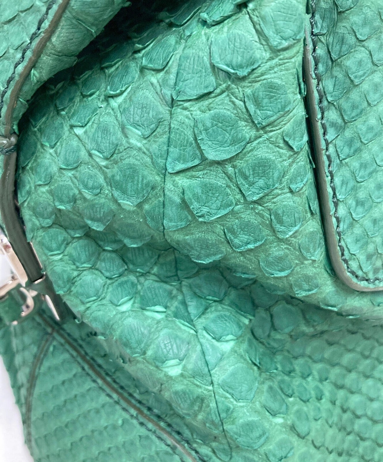 TOD'S Hand Bag Tote Purse 2way D-Styling Green Authentic