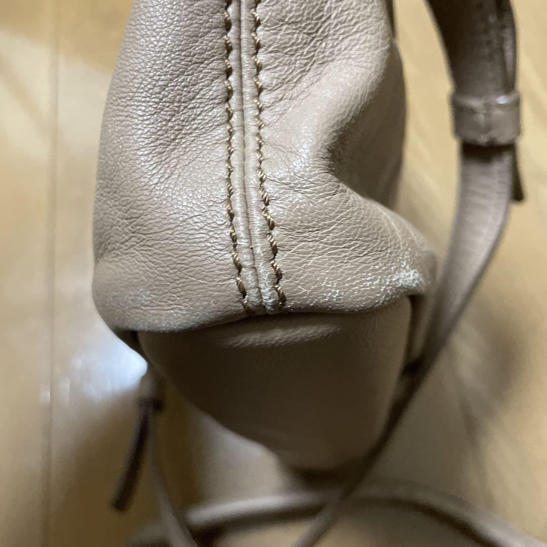 GIVENCHY Hand Bag Tote Purse Nightingale Leather Beige Authentic