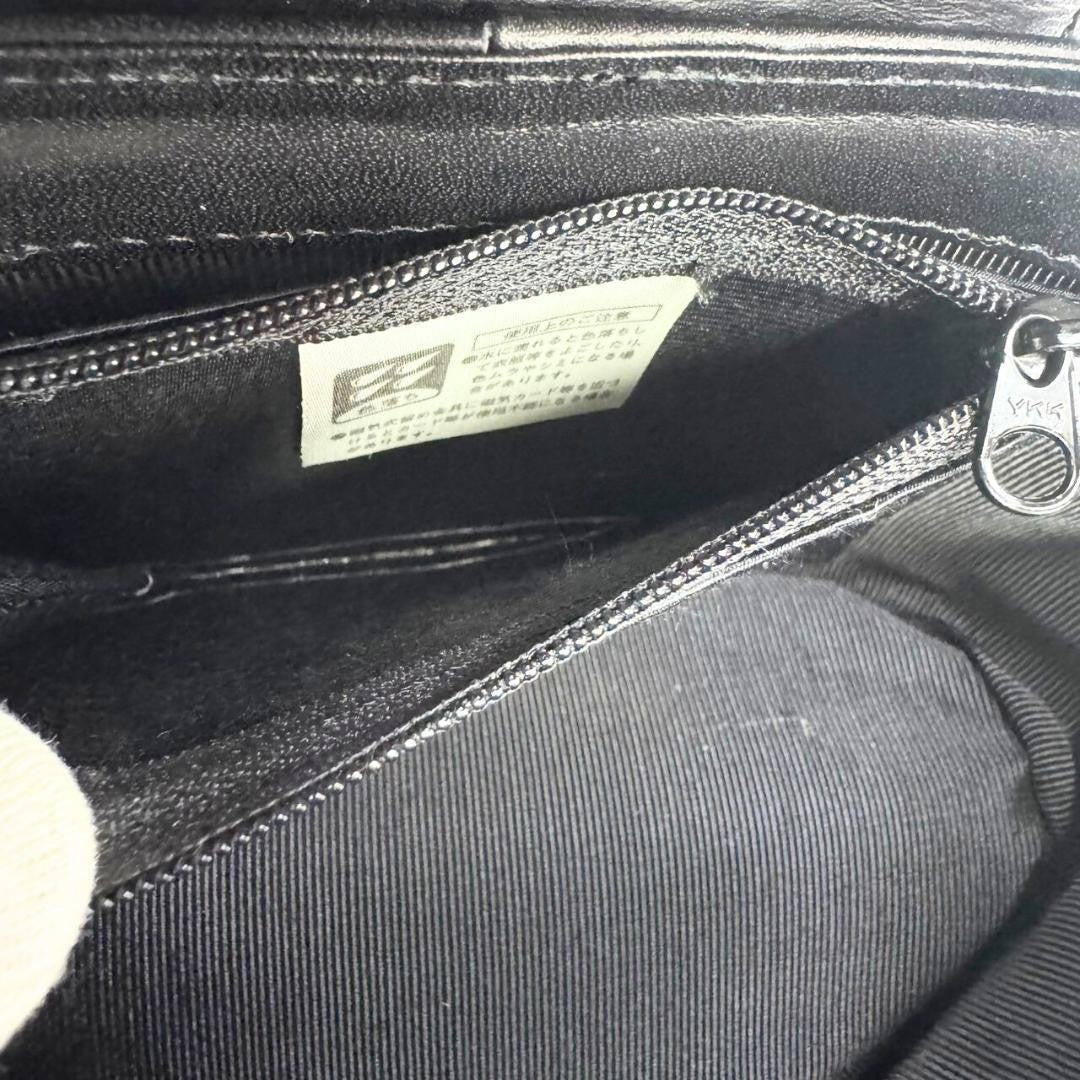 GIVENCHY Hand Bag Tote Purse Vanity Bag Leather Black Authentic
