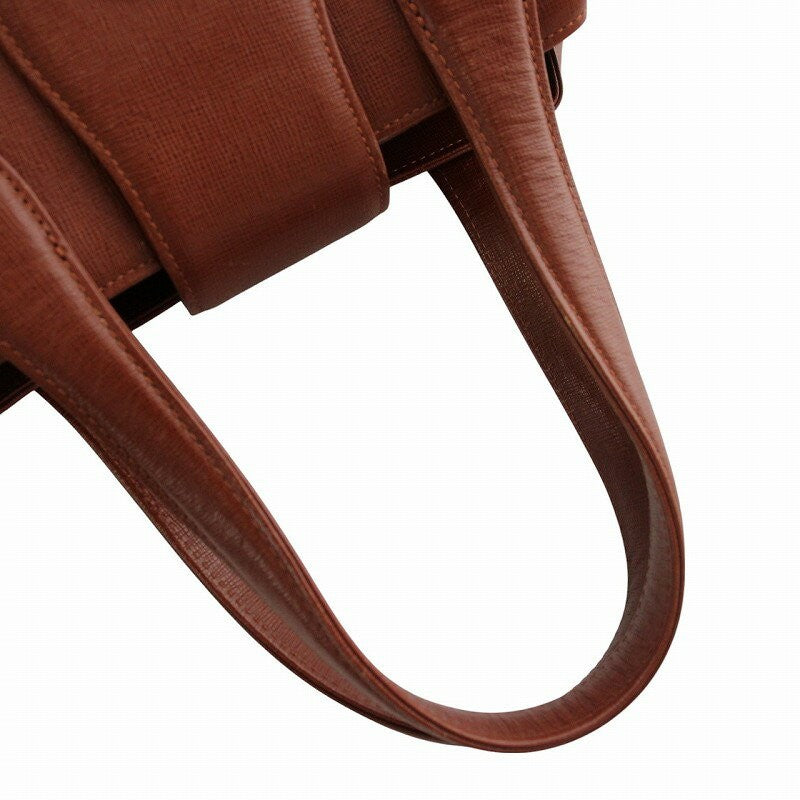 GIVENCHY Hand Bag Tote Purse Leather Brown Authentic