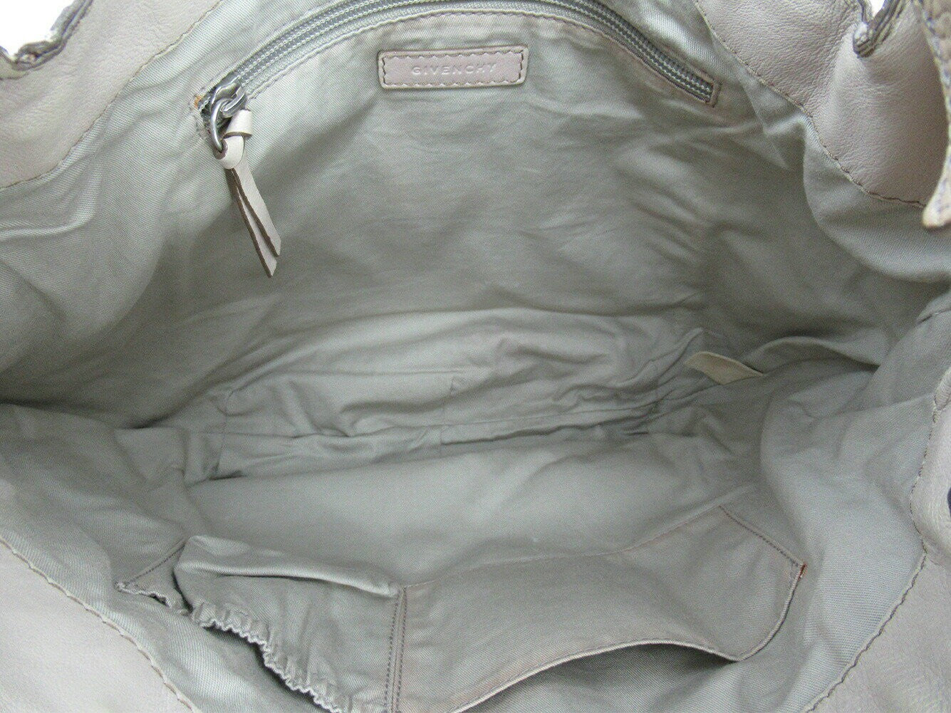 GIVENCHY Hand Bag Tote Purse Beige Authentic