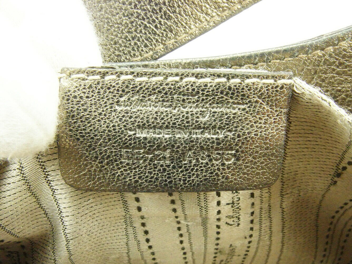 Salvatore Ferragamo Shoulder Bag Purse Gancini Gold Authentic