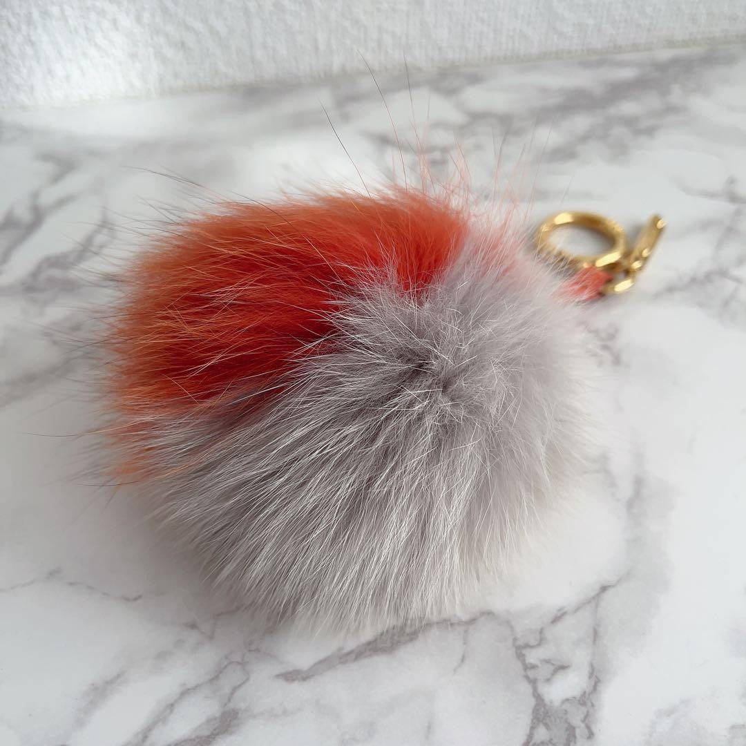 FENDI Bag Charm Key Holder Strap Multicolor Authentic