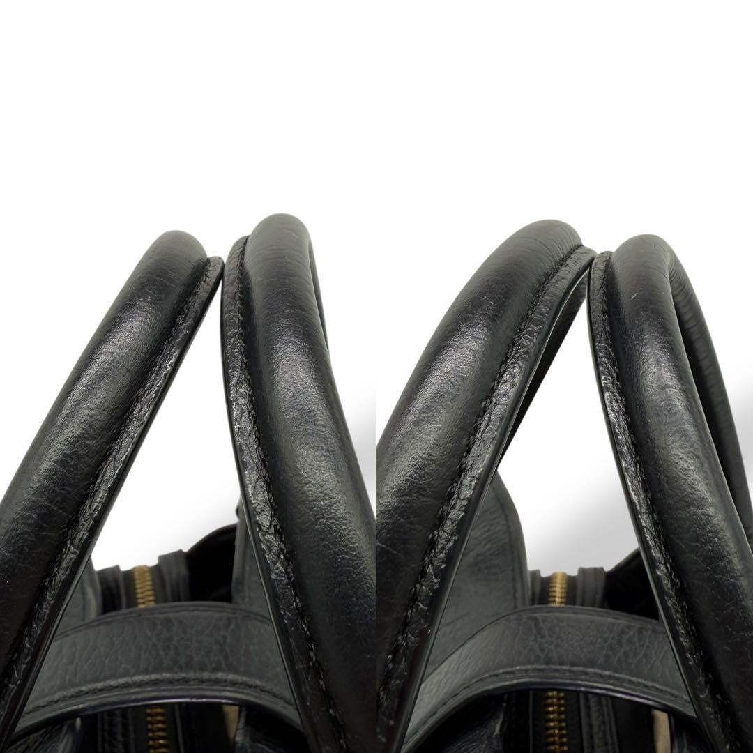 COACH Hand Shoulder Bag Tote Purse 2way 37779 Leather Black Authentic
