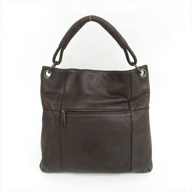 BOTTEGA VENETA Shoulder Bag Purse Leather Brown Authentic