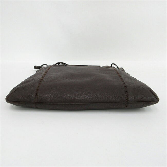 BOTTEGA VENETA Shoulder Bag Purse Leather Brown Authentic