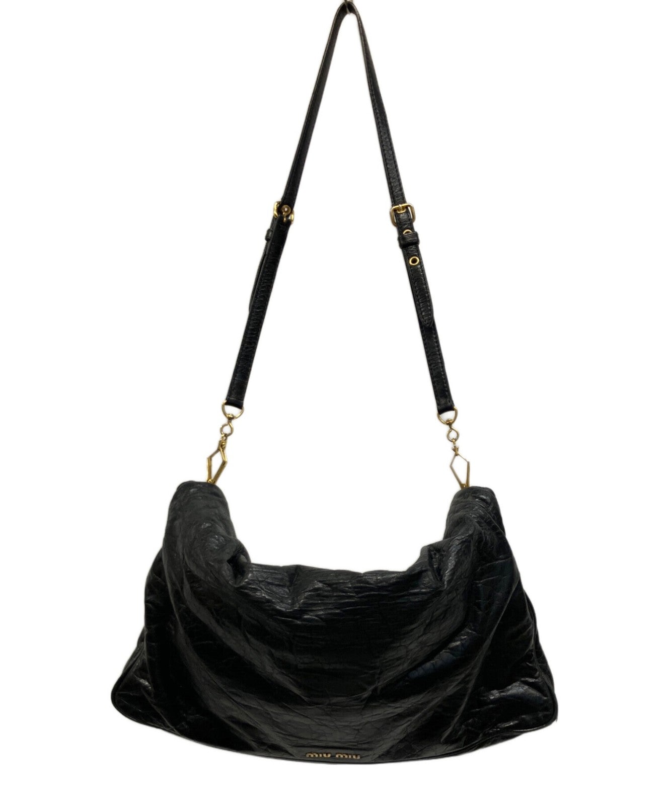 MIU MIU Clutch Bag Second Bag 3way Logo Authentic