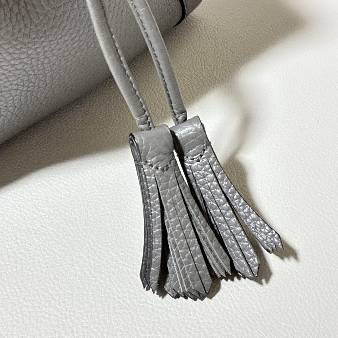 MULBERRY Shoulder Bag Purse Gray Authentic