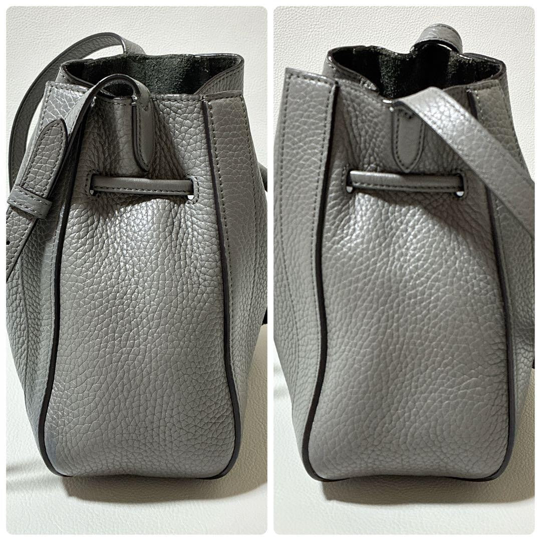 MULBERRY Shoulder Bag Purse Gray Authentic