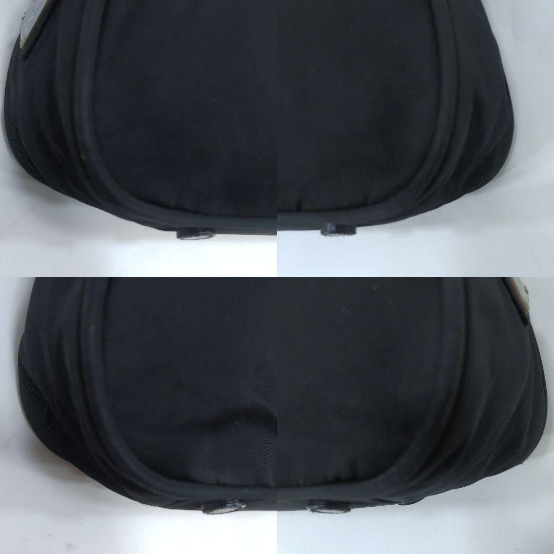 PRADA Shoulder Bag Purse Logo Nylon Black Authentic