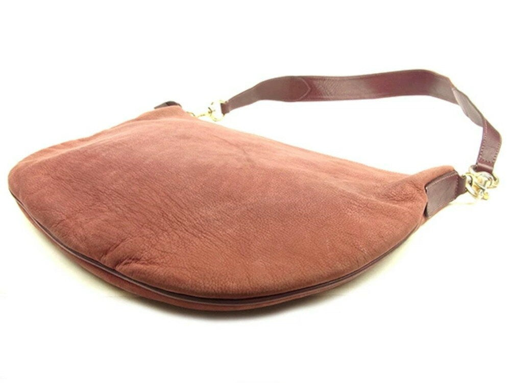 GUCCI Shoulder Bag Purse Old Bordeaux Gold Authentic