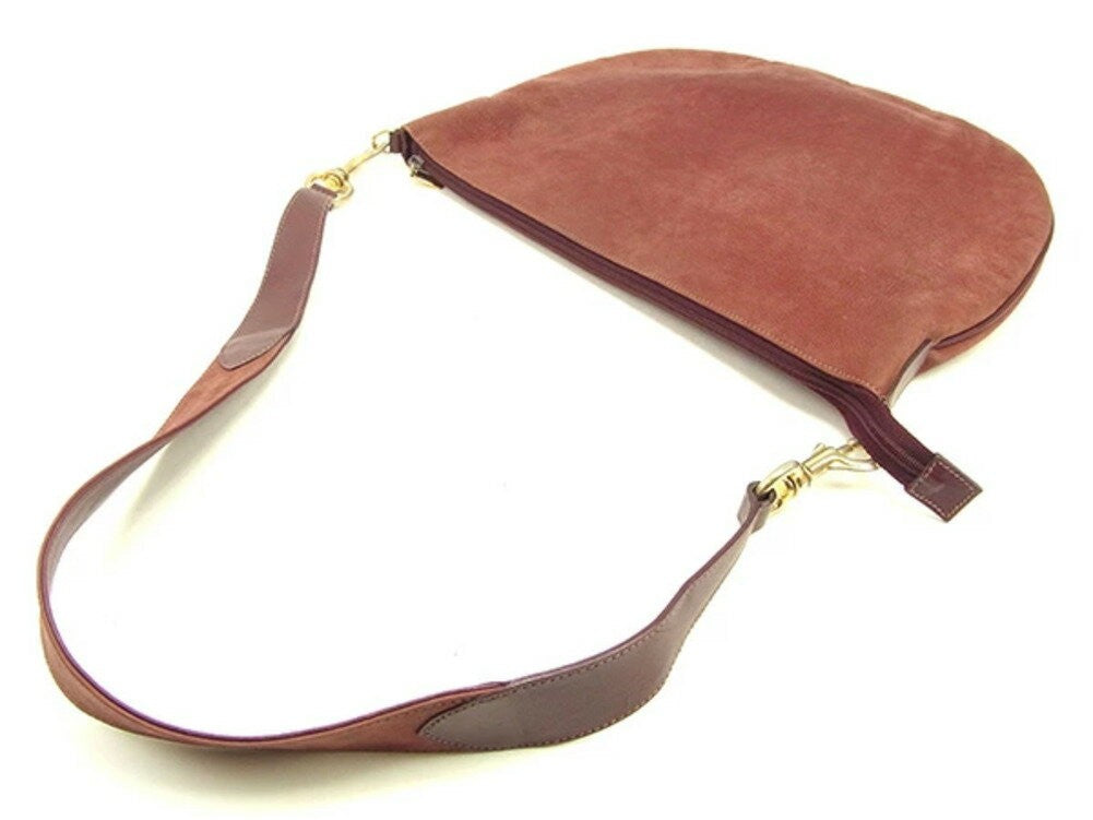 GUCCI Shoulder Bag Purse Old Bordeaux Gold Authentic