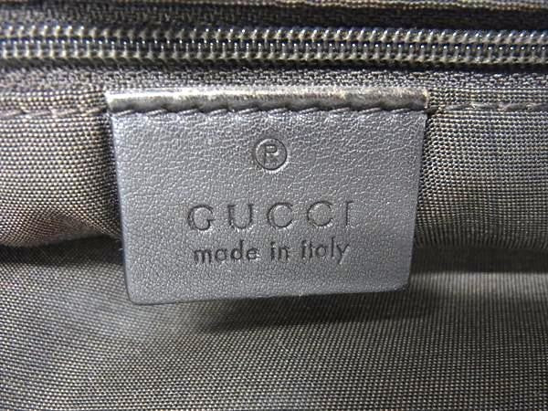 GUCCI Hand Bag Tote Purse GG Canvas Leather Beige Brown Authentic
