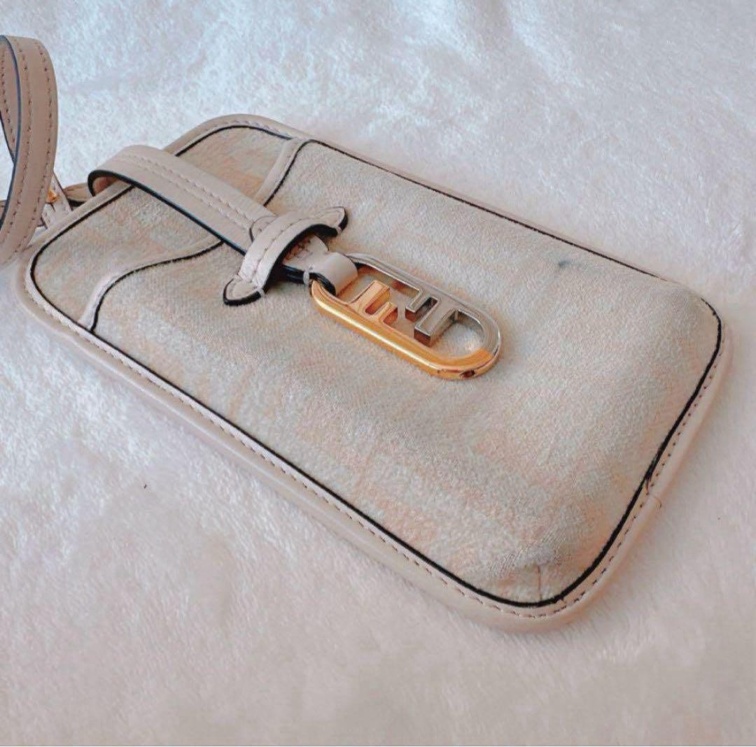 FENDI Smartphone Shoulder Bag FF Authentic