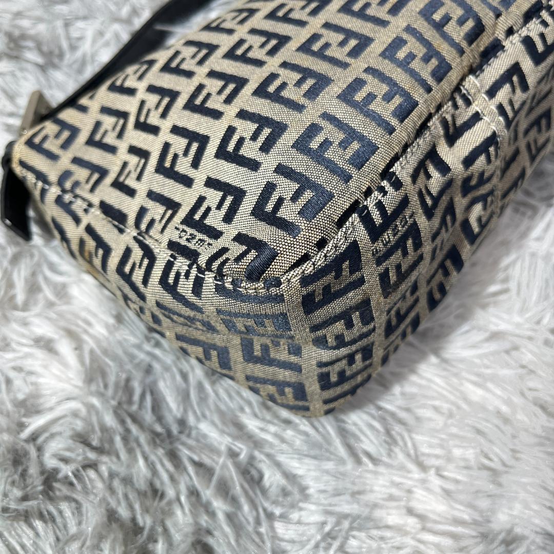 FENDI Hand Bag Tote Purse FF Zucca Authentic