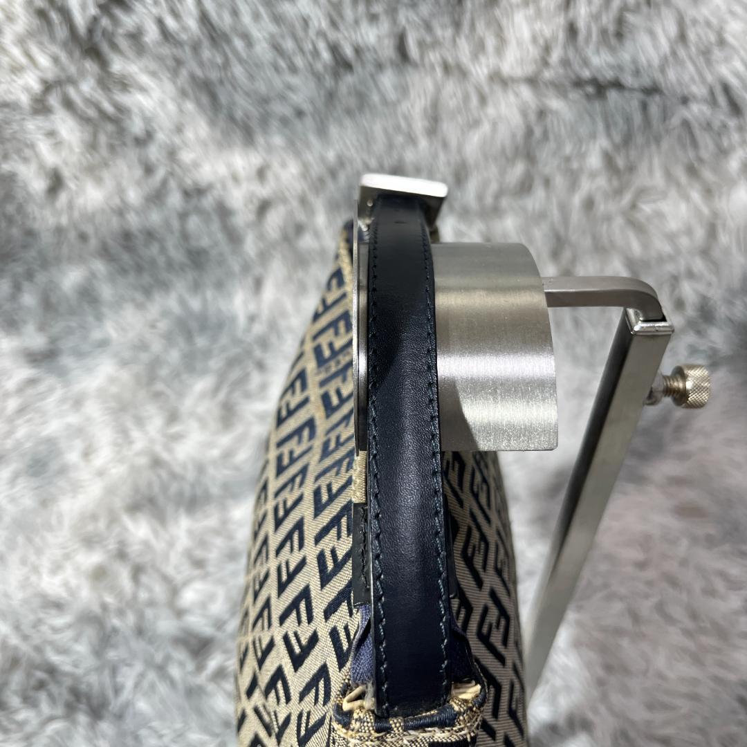 FENDI Hand Bag Tote Purse FF Zucca Authentic