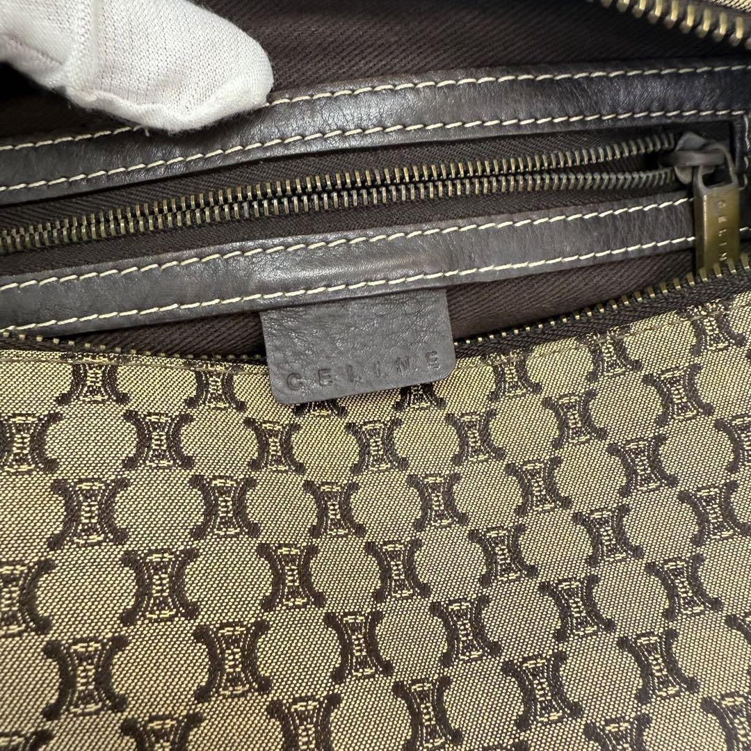 CELINE Hand Bag Tote Purse Macadam Authentic