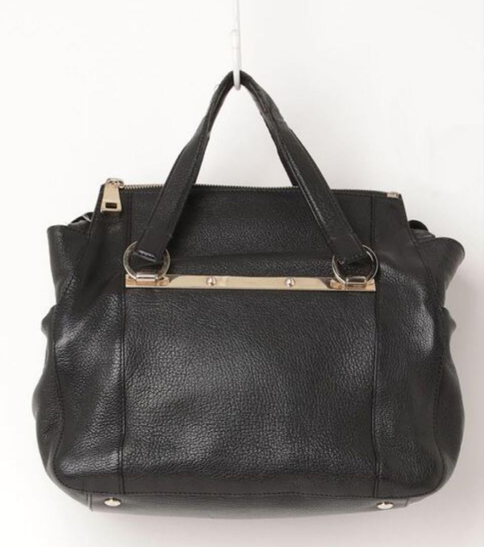 Chloe Hand Bag Tote Purse Leather Black Authentic