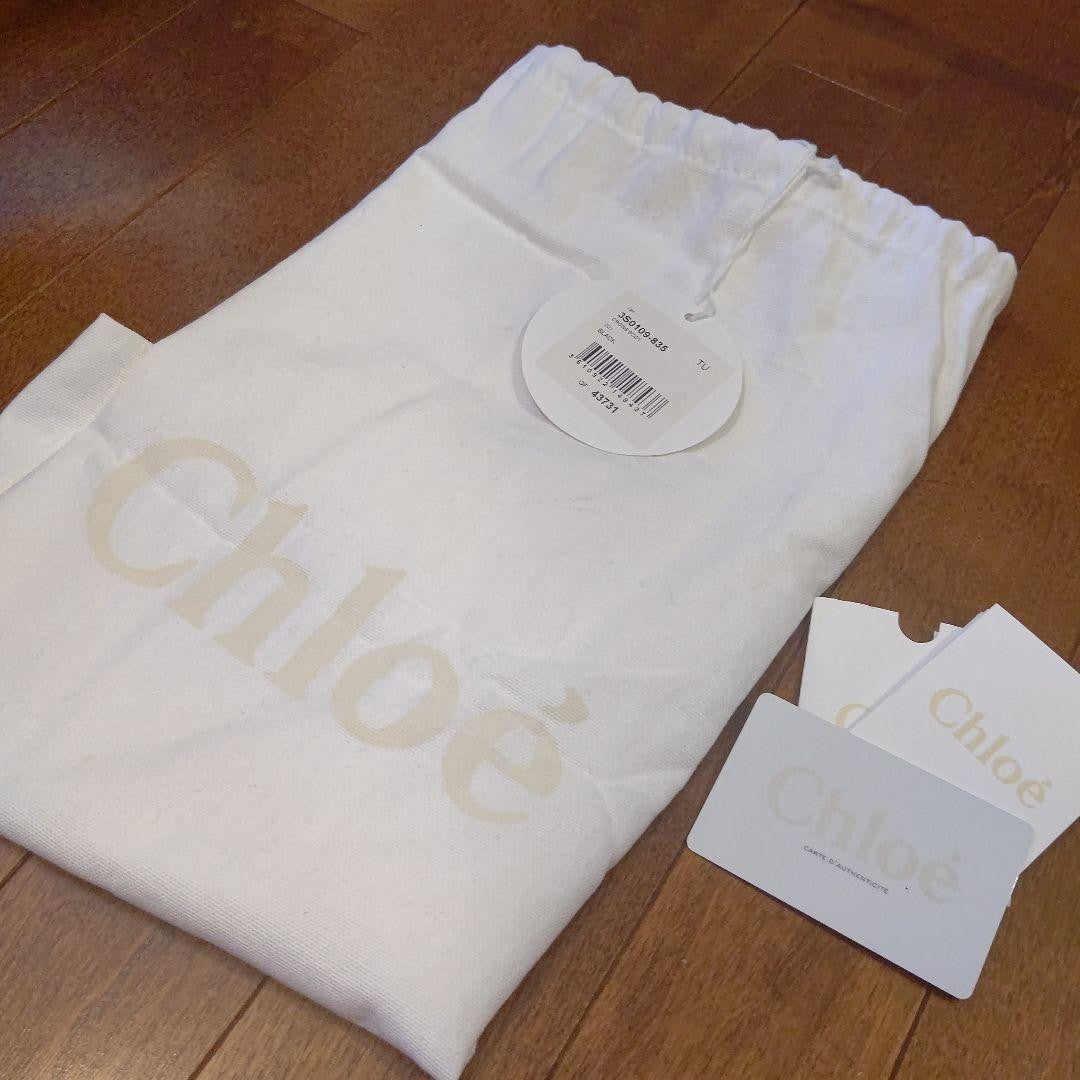 Chloe Hand Bag Tote Purse Leather Black Authentic