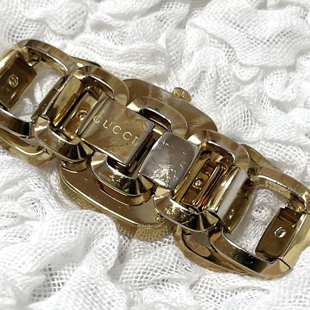 GUCCI Quartz Watch Wristwatch Gold Women's Authentic