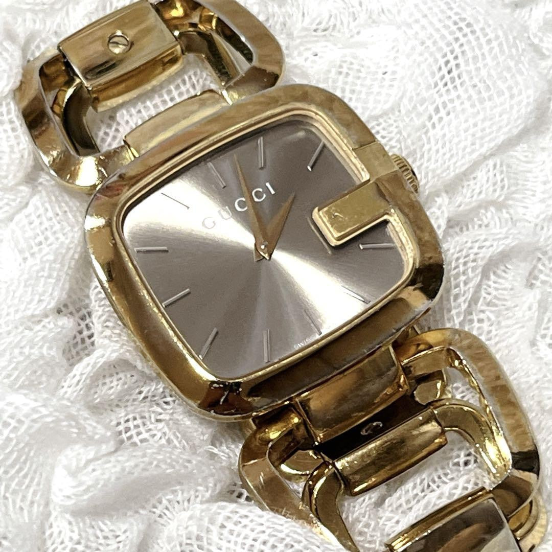 GUCCI Quartz Watch Wristwatch Gold Women's Authentic