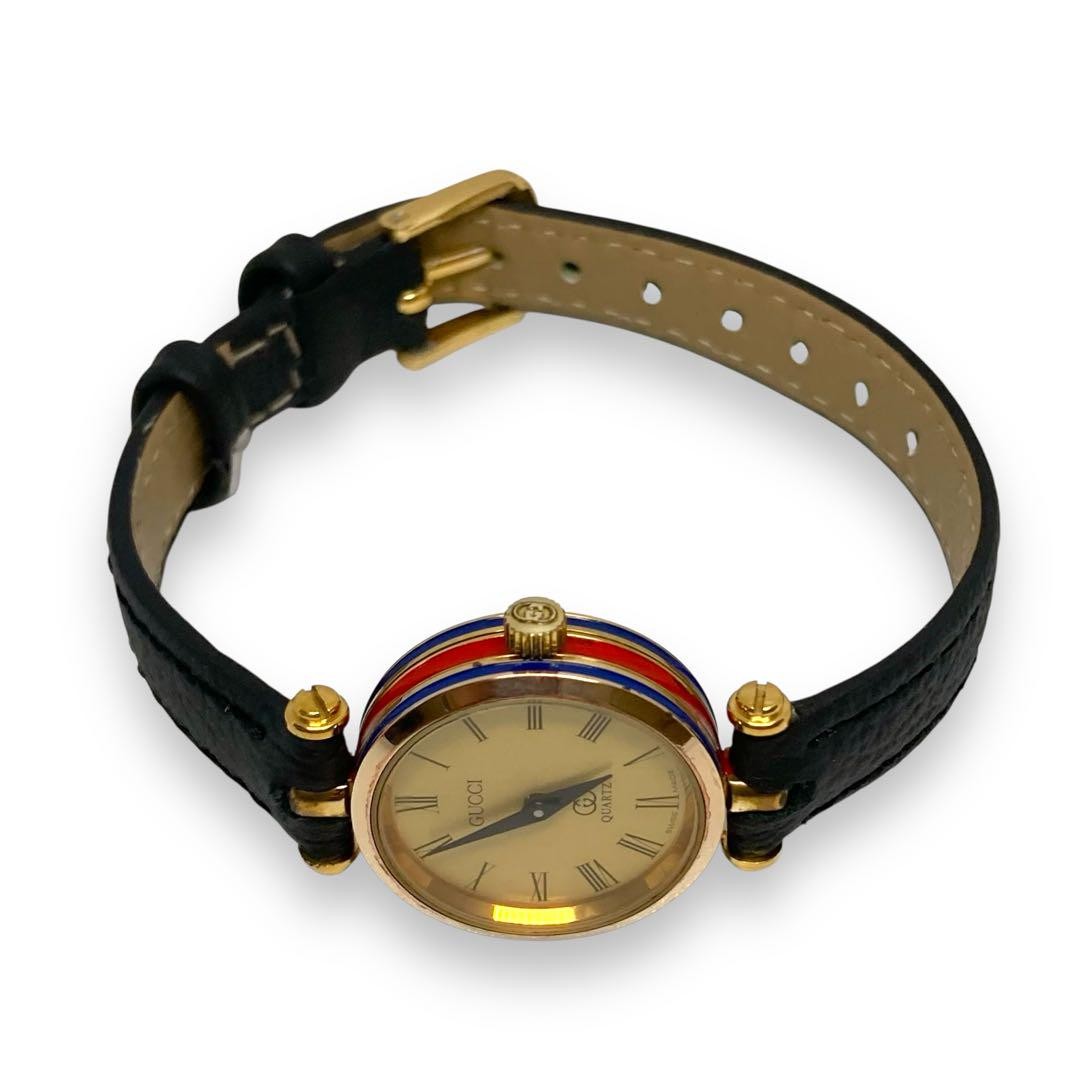 GUCCI Quartz Watch Wristwatch Gold Women's Authentic