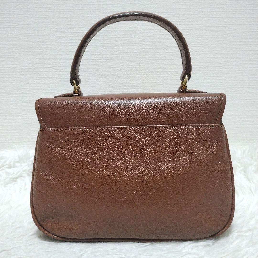 BURBERRY Hand Shoulder Bag Tote Purse 2way Nova Check Leather Brown Authentic