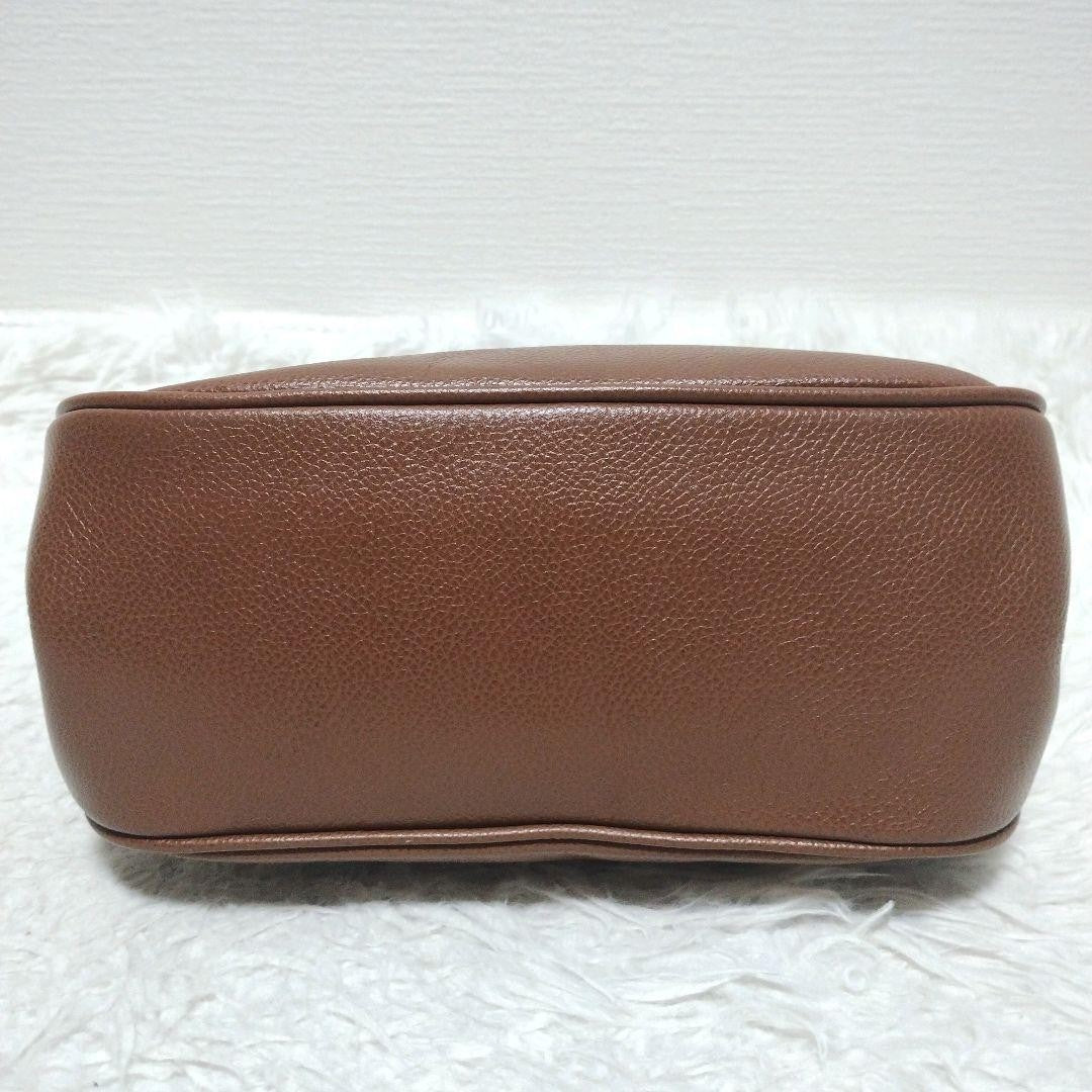 BURBERRY Hand Shoulder Bag Tote Purse 2way Nova Check Leather Brown Authentic