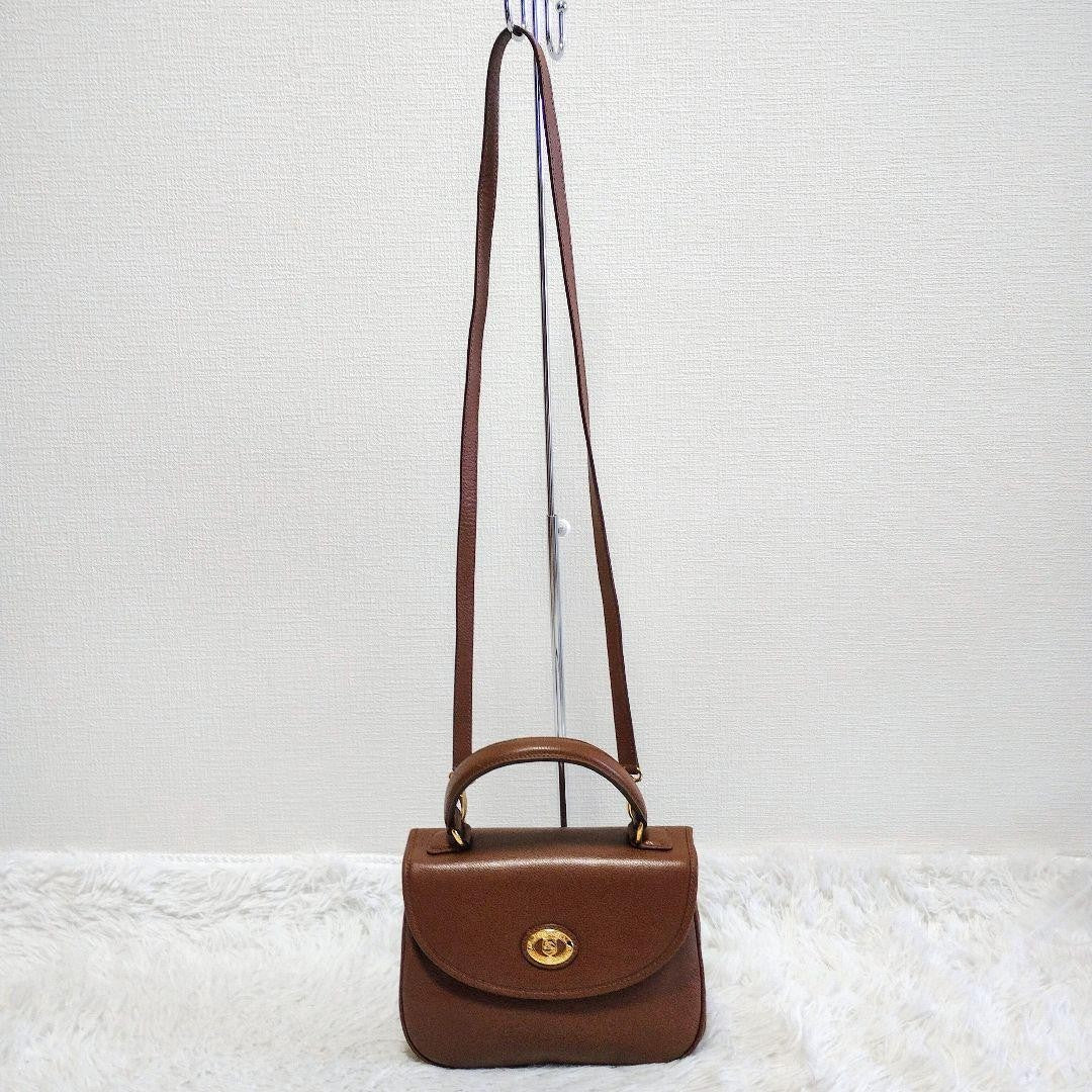 BURBERRY Hand Shoulder Bag Tote Purse 2way Nova Check Leather Brown Authentic