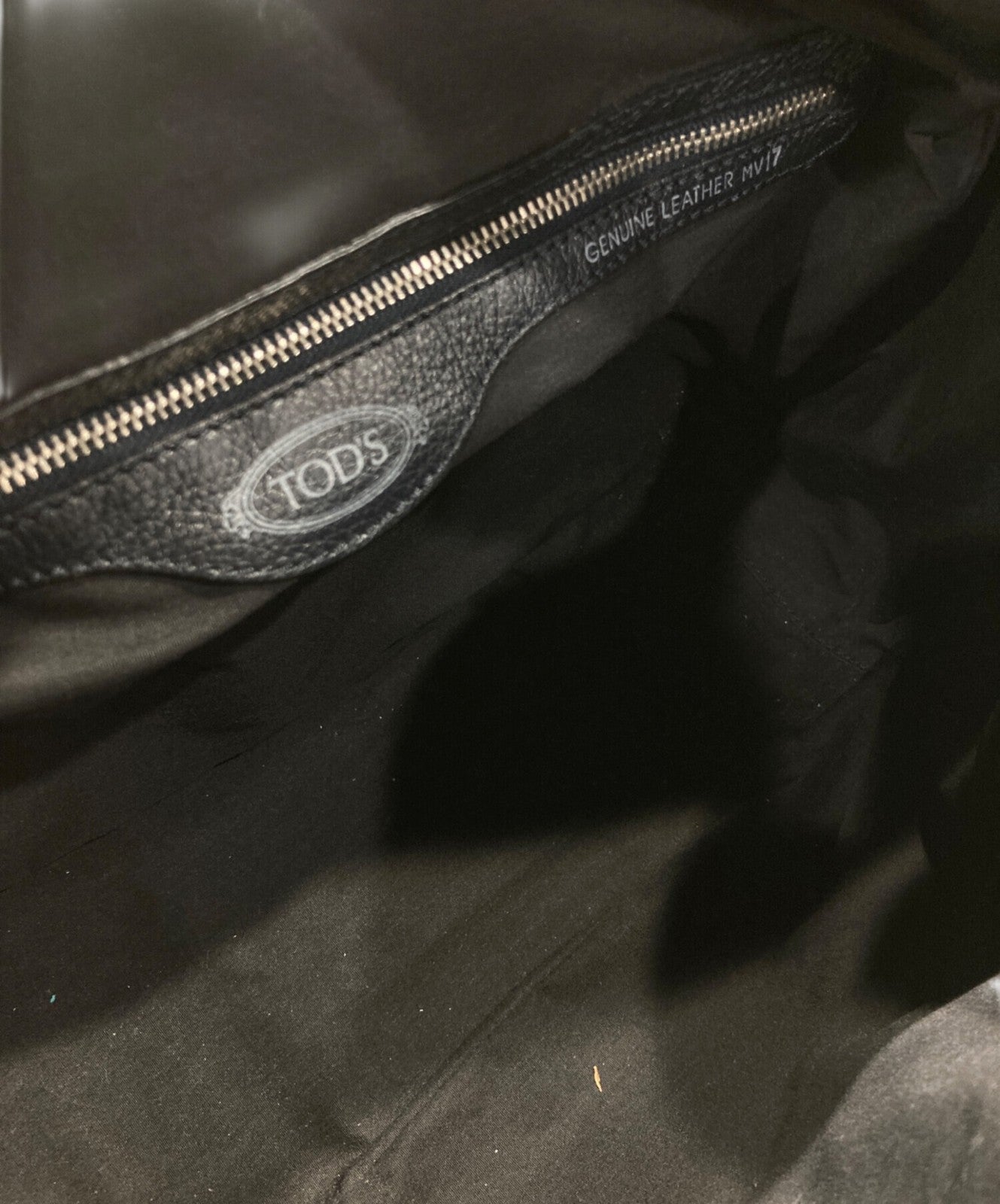 TOD'S Shoulder Bag Purse Black Authentic