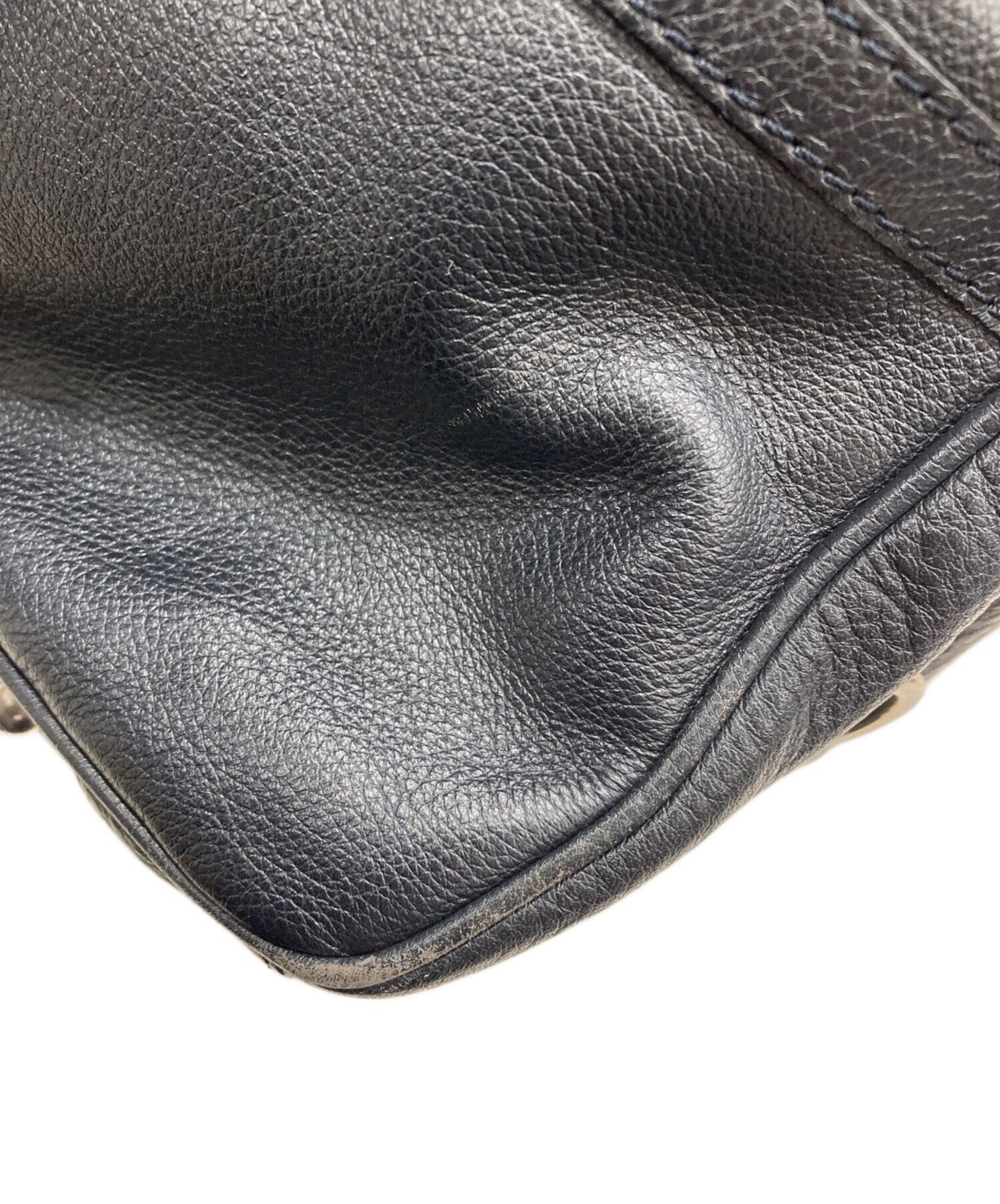 TOD'S Shoulder Bag Purse Black Authentic