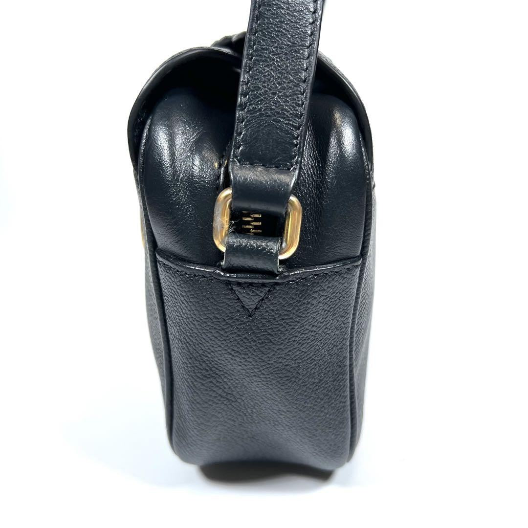 BURBERRY Shoulder Bag Purse Nova Check Leather Black Authentic