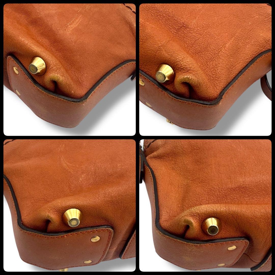 Chloe Shoulder Bag Purse Leather Brown Authentic