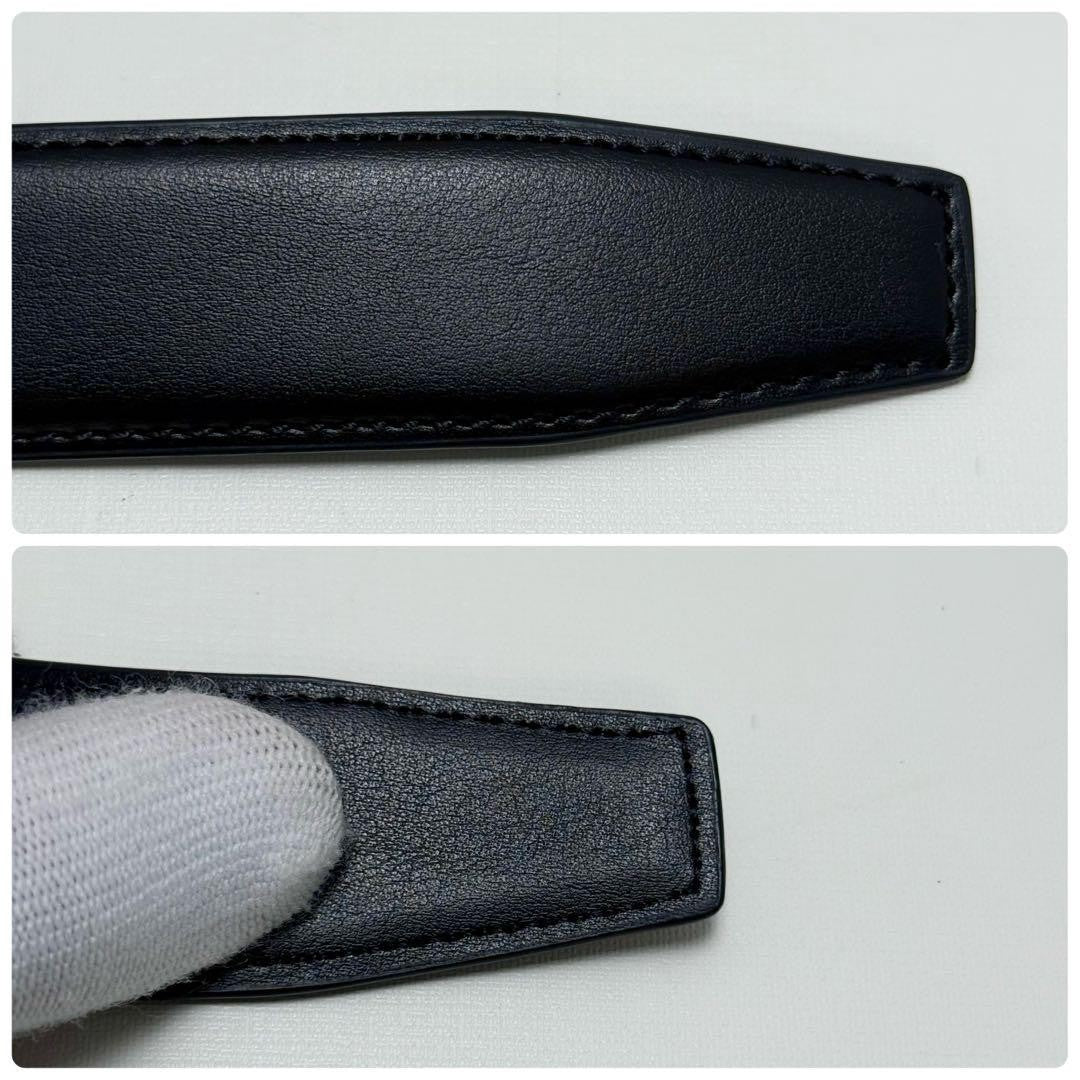 Cintura uomo Christian Dior logo pelle oro nero autentica