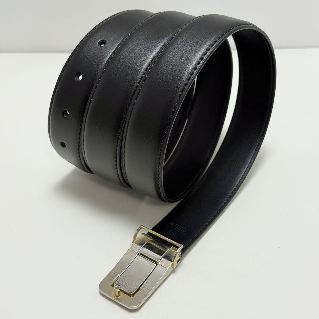 Cintura uomo Christian Dior logo pelle oro nero autentica