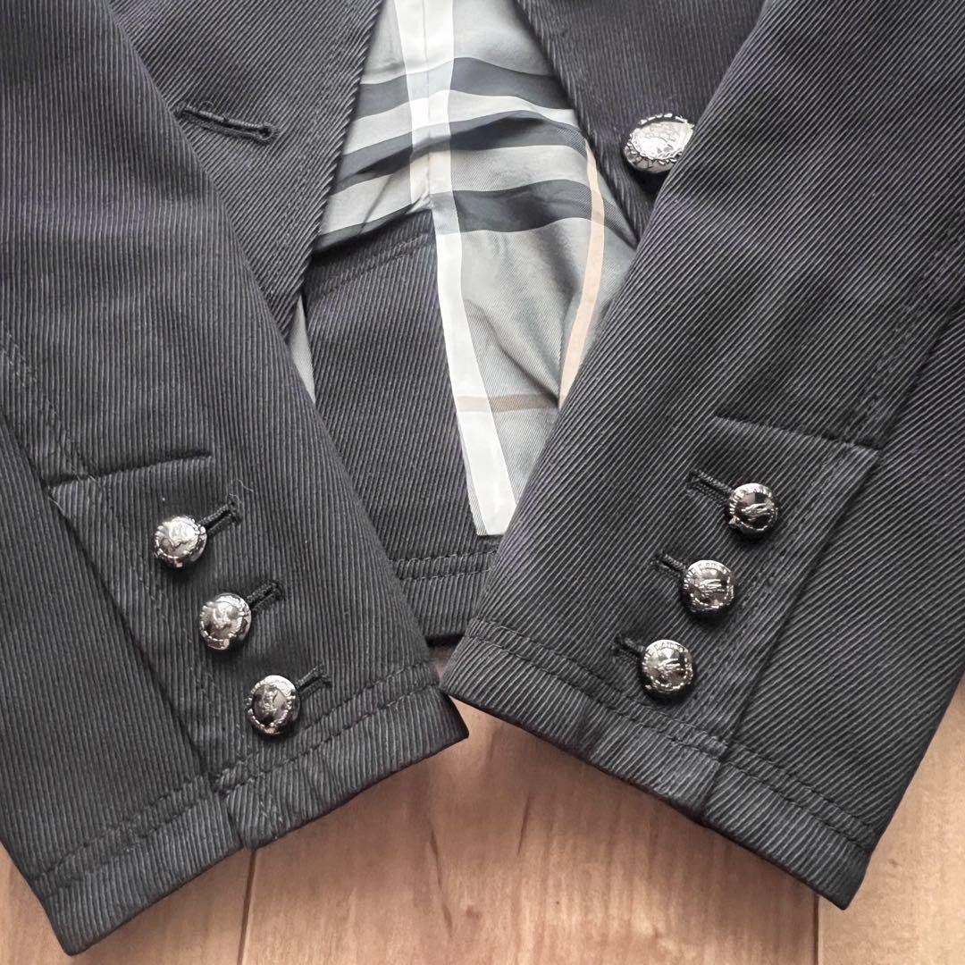 BURBERRY BLUE LABEL Jacket Nova Check Asian fit S 36 US size XS Black Authentic