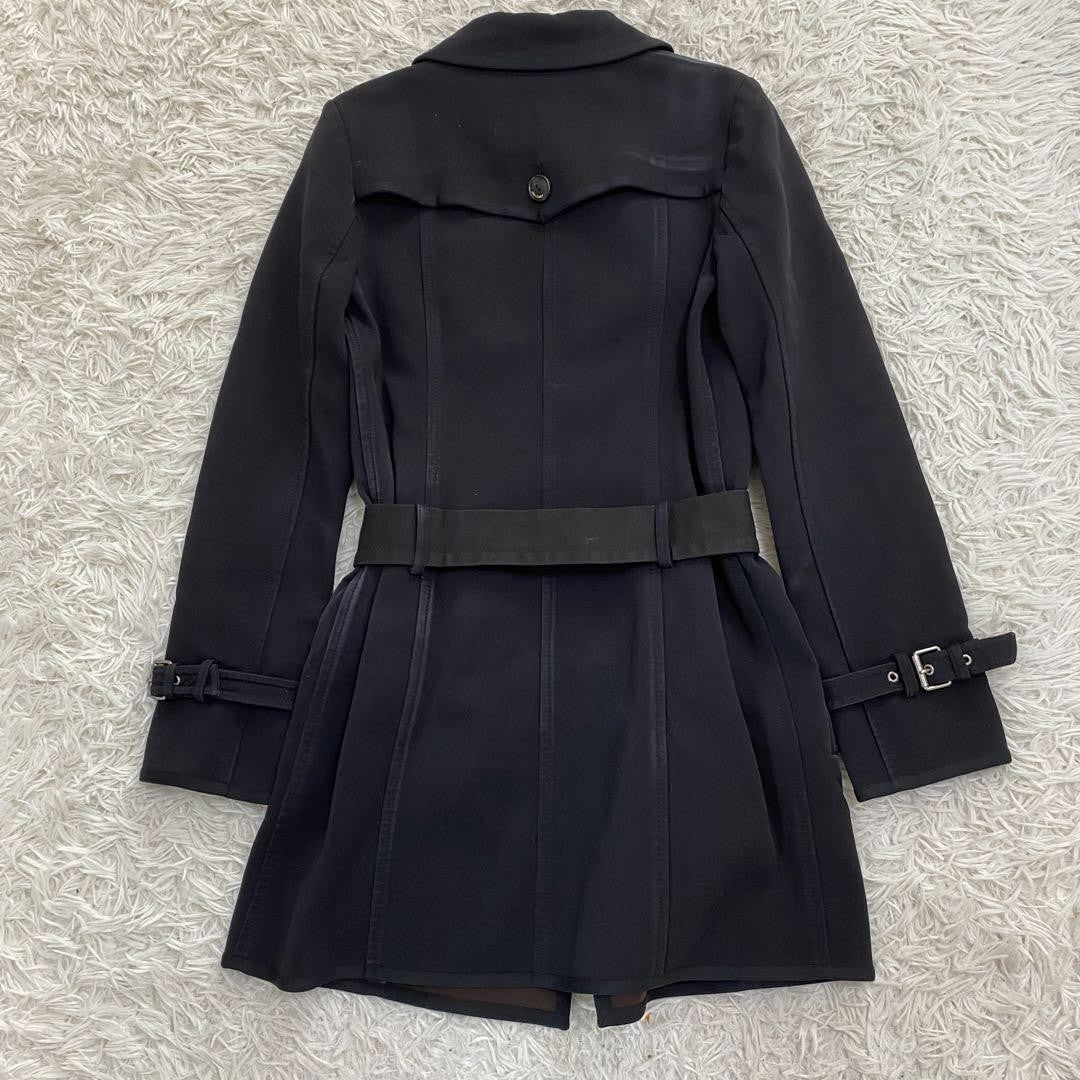 BURBERRY BLUE LABEL Coat Asian fit M 38 US size S Black Authentic
