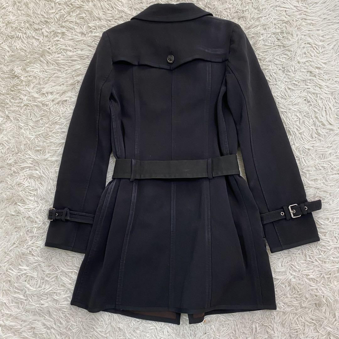 BURBERRY BLUE LABEL Coat Asian fit M 38 US size S Black Authentic