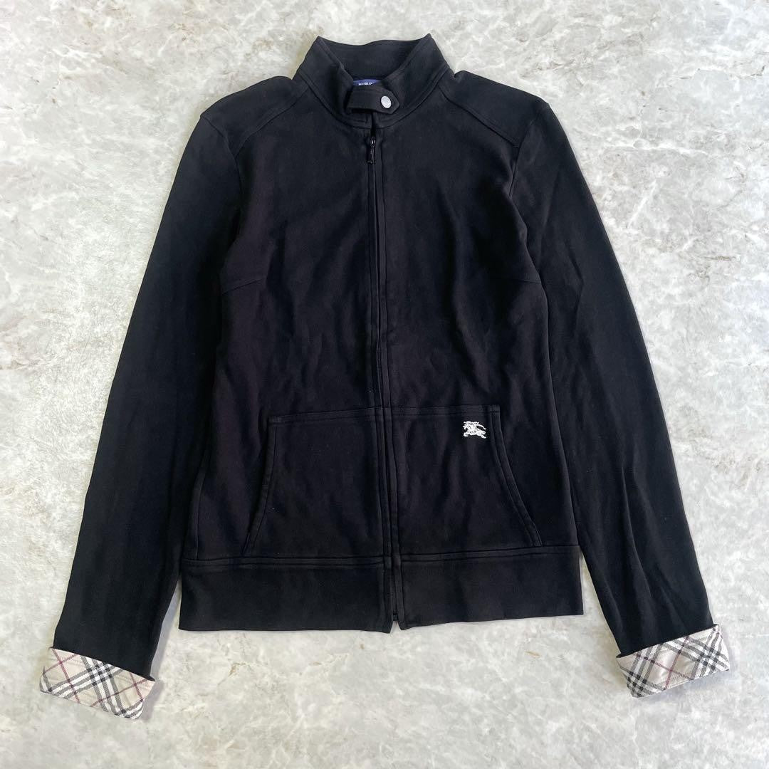 BURBERRY BLUE LABEL Jacket Nova Check Asian fit M 38 US size S Black Authentic