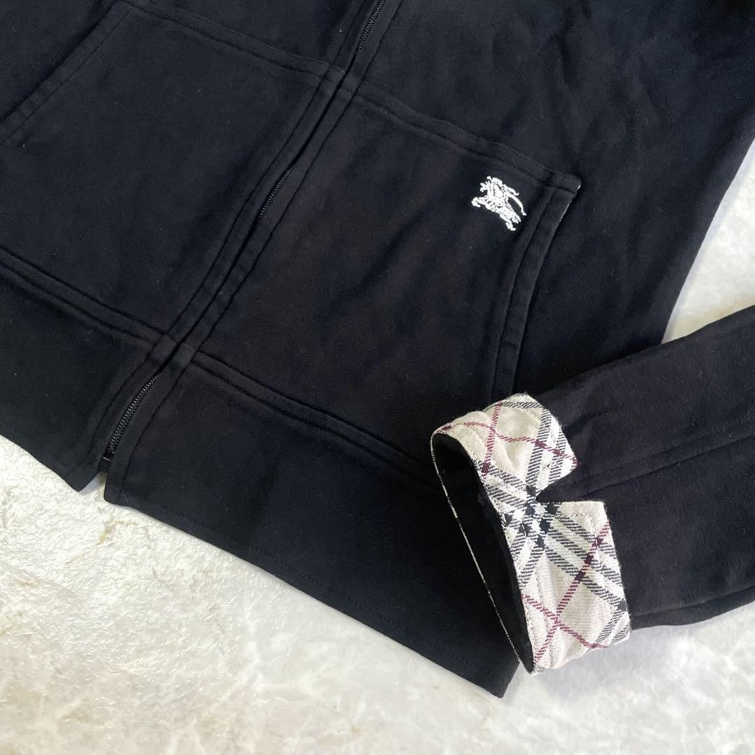 BURBERRY BLUE LABEL Jacket Nova Check Asian fit M 38 US size S Black Authentic
