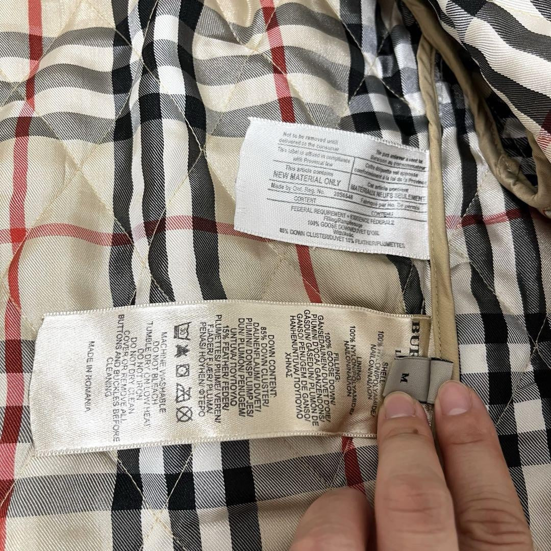 BURBERRY Jacket Nova Check Asian fit M US size S Beige Authentic