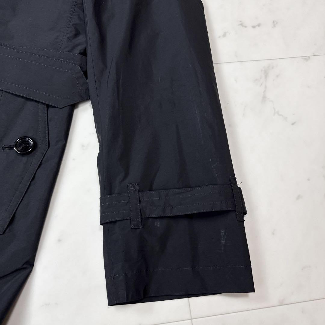 BURBERRY LONDON Coat Nova Check Asian fit L US size M Black Authentic