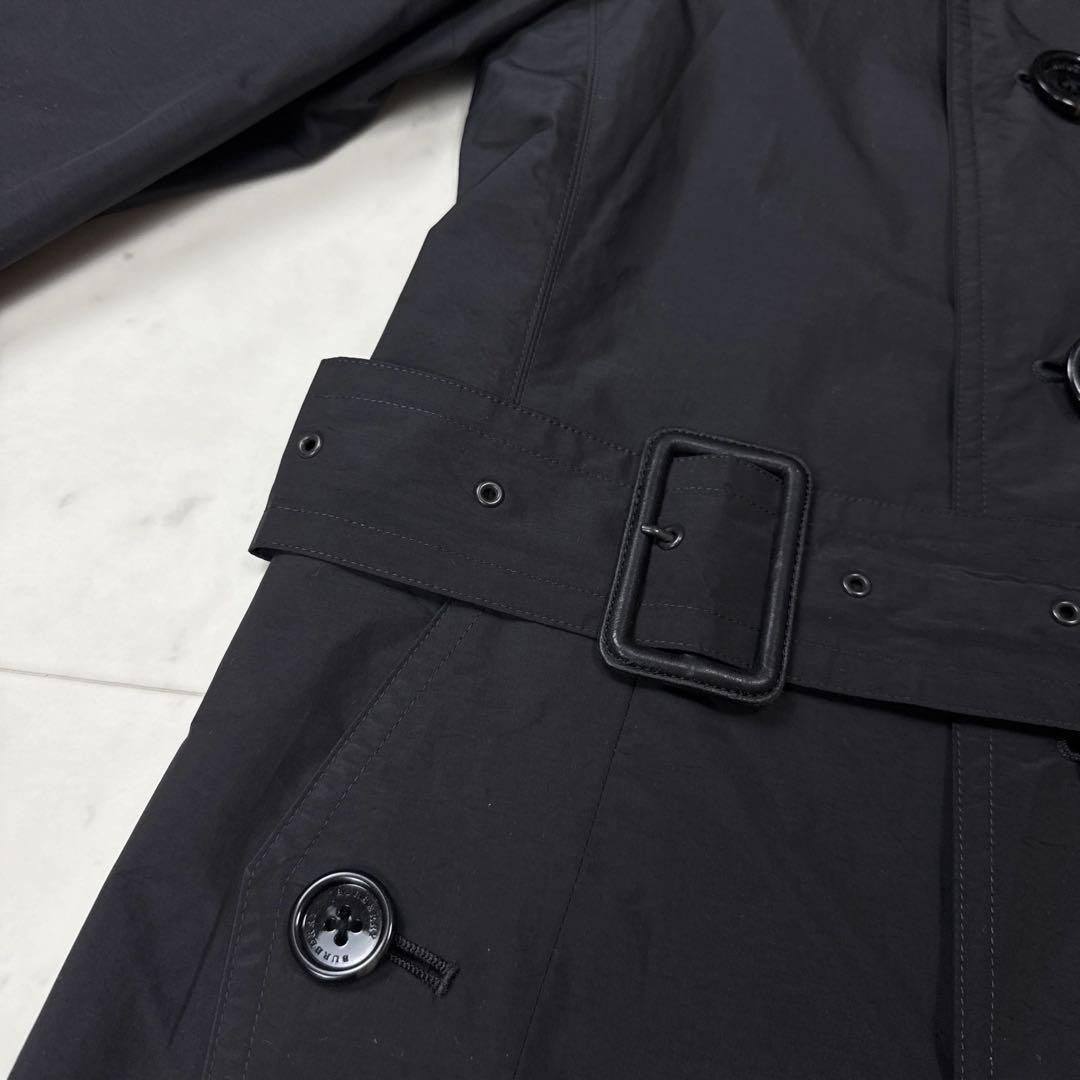 BURBERRY LONDON Coat Nova Check Asian fit L US size M Black Authentic