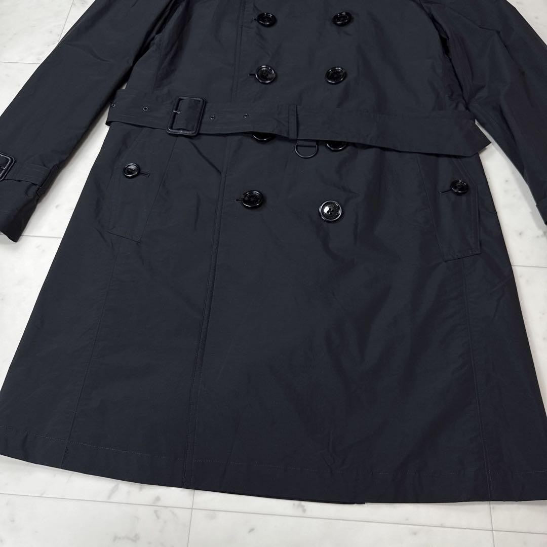 BURBERRY LONDON Coat Nova Check Asian fit L US size M Black Authentic
