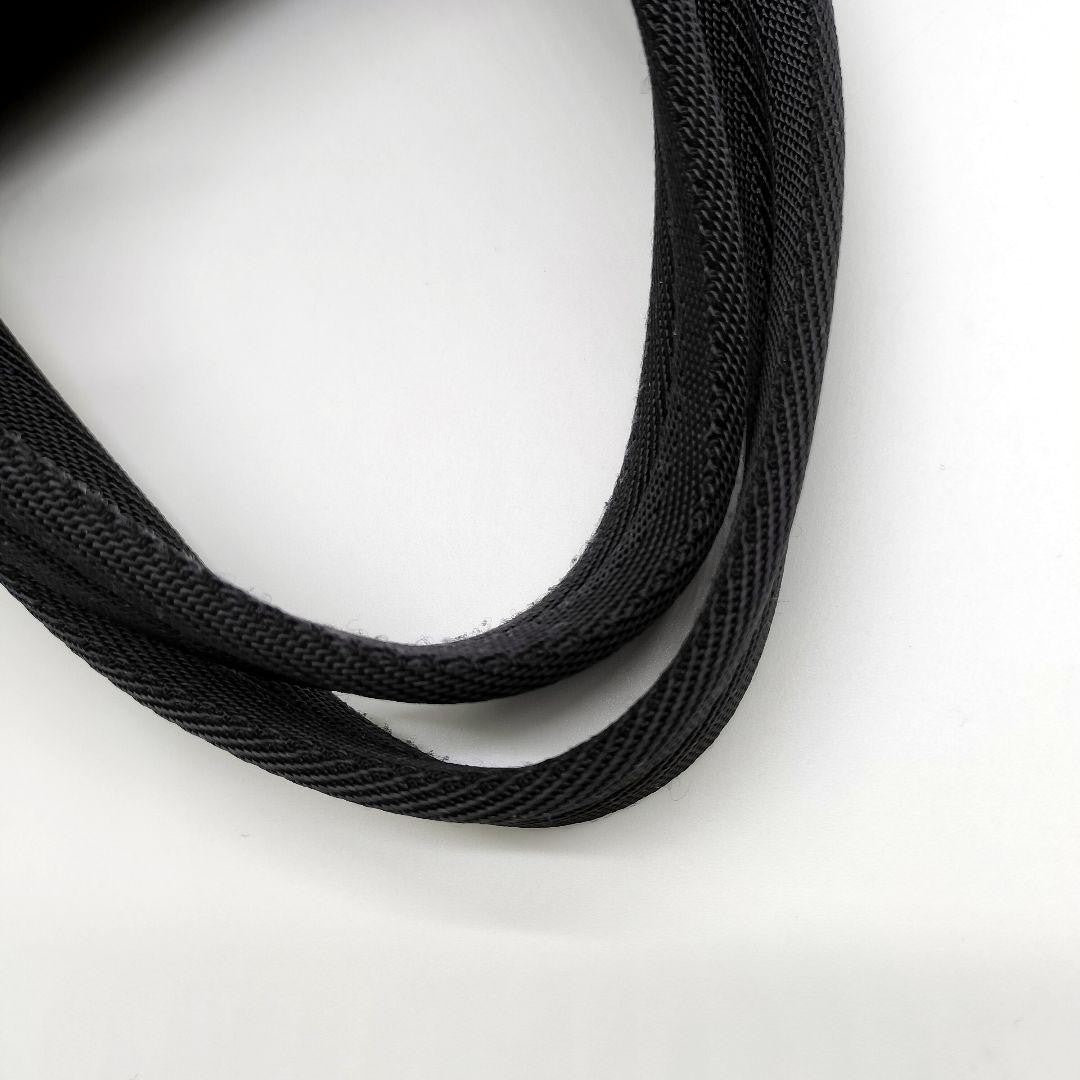 PRADA Hand Bag Tote Purse Logo Nylon Black Authentic