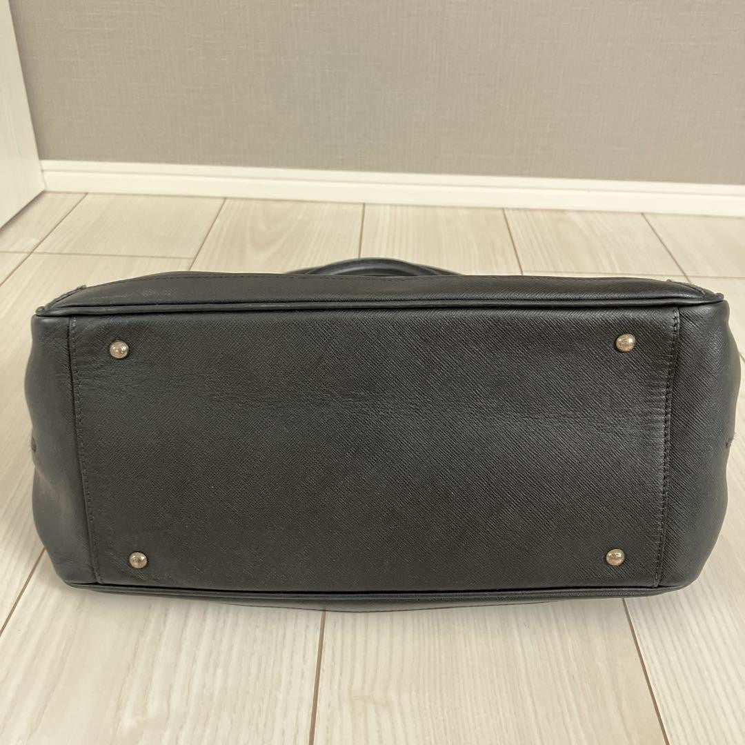 Salvatore Ferragamo Hand Bag Tote Purse Gancini Black Authentic